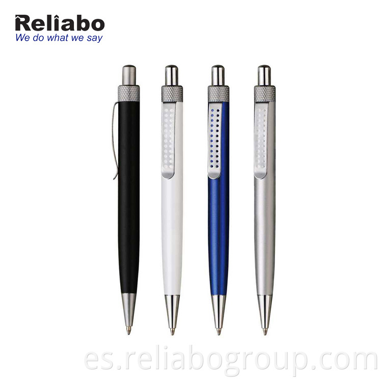 Bolígrafos de metal de marca privada promocional del fabricante Reliabo con impresión de logotipo